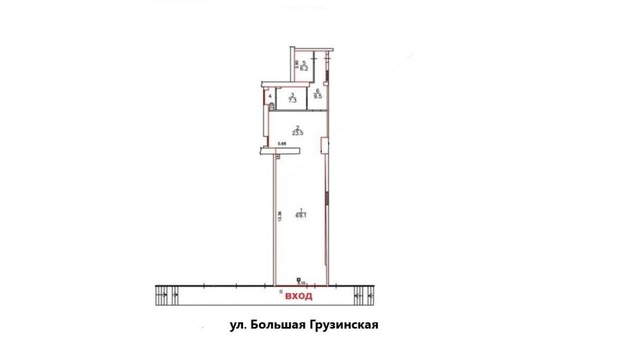 Фото объекта Большая Грузинская ул, 57стр1 № 6 | KNRU.ru